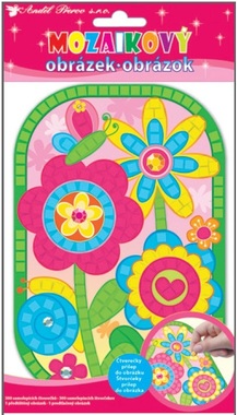 Mozaika květiny 21x14 cm