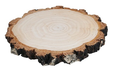 Dřevěný plátek oboustranně vyhlazený, bříza hrubá 14-16 cm