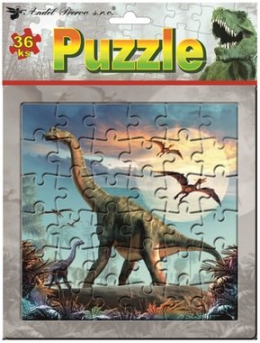 Puzzle 20 x 20 cm, 36 dílků, Brachiosaurus