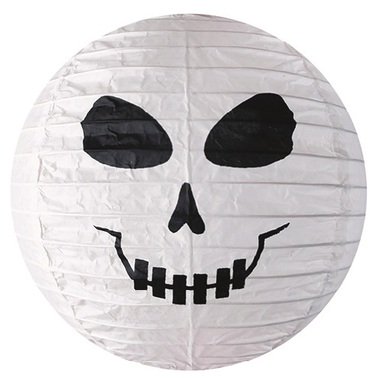 Lampion lebka na zavěšení 25 cm